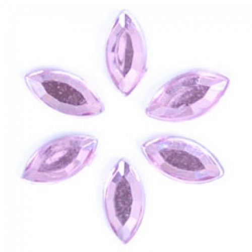 Trimits Oval Stick On Diamantes Pink