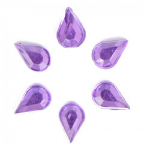 Trimits Teardrop Stick On Diamantes Lilac
