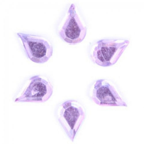 Trimits Teardrop Stick On Diamantes Pink