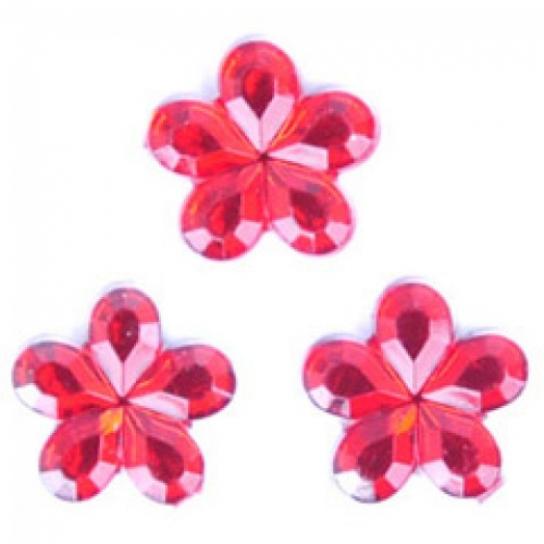 Trimits Flower Stick On Diamantes Red