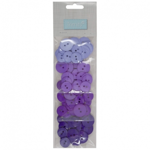 Trimits Waterfall Button Packs Purple