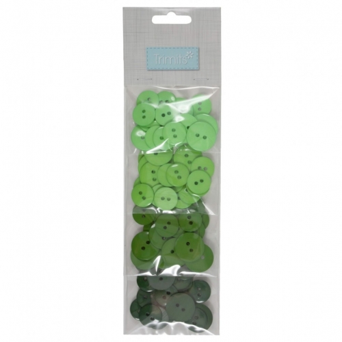 Trimits Waterfall Button Packs Green