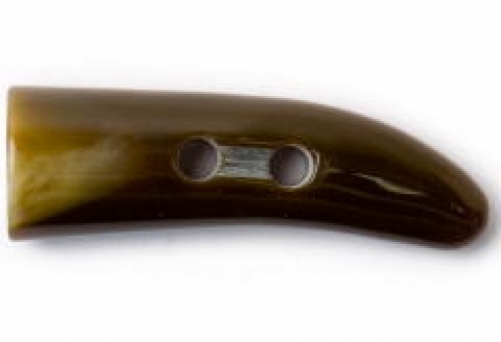 Crendon Tooth Shape Toggle Buttons Cream & Brown