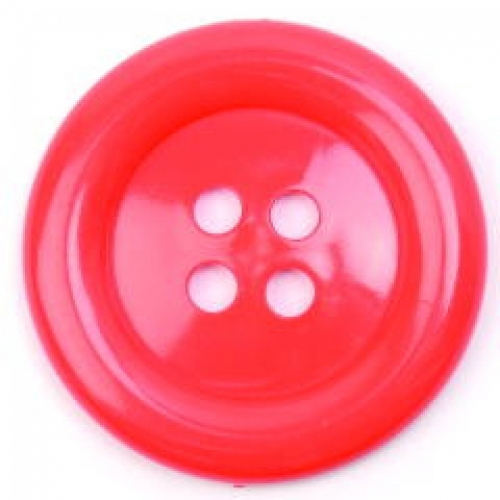 Crendon Round Plastic Buttons (Value Pack) Red