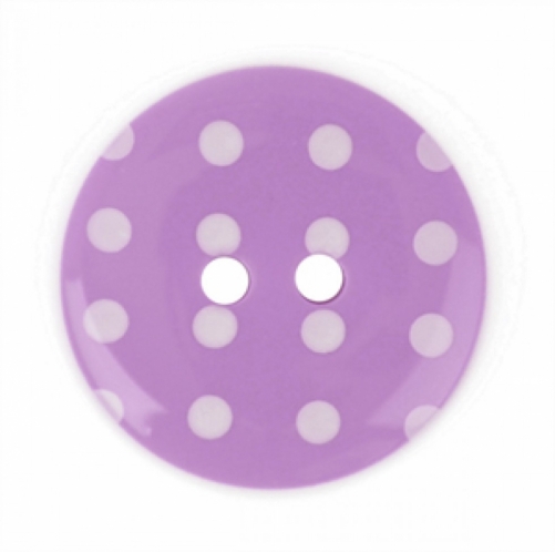 Crendon Round Spotty Buttons (Value Pack) Lilac