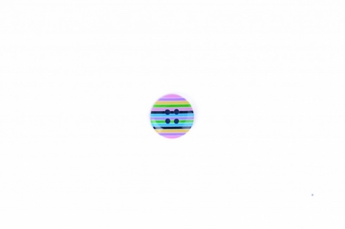 Crendon Round Stripy Buttons Yellow Multi