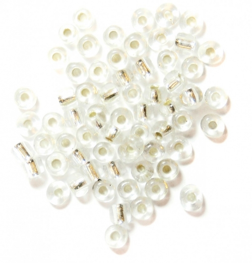 Craft Factory Glass E Beads Silver