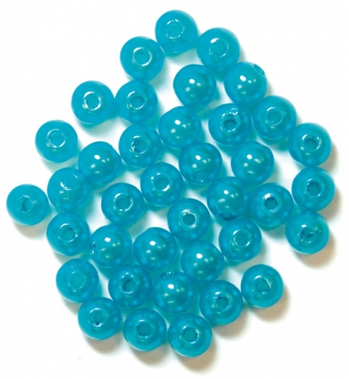 Craft Factory Round Pearl Beads Ice Blue