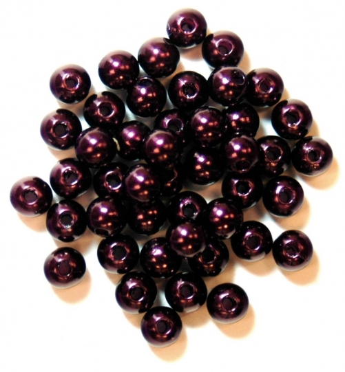Craft Factory Round Pearl Beads Purple