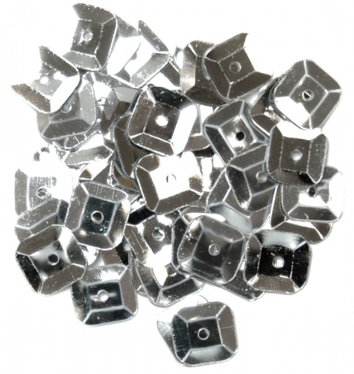 Craft Factory Square Cup Sequins Silver
