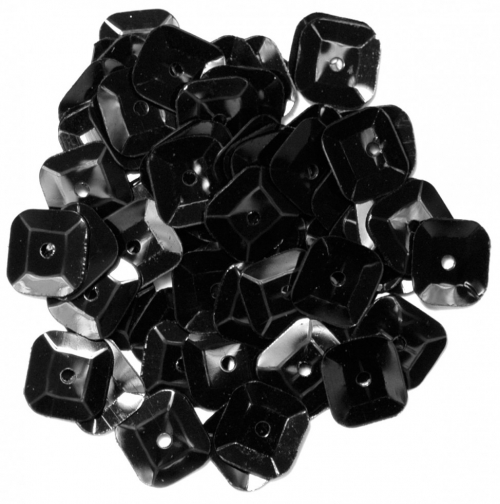 Craft Factory Square Cup Sequins Black