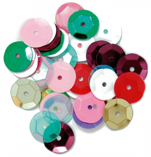 Craft Factory Round Cup Sequins Multi
