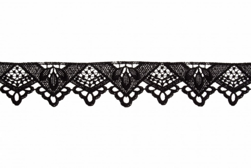 Essential Trimmings Guipure Lace Trim Black
