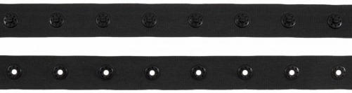 Press Fastener Snap Tape Black