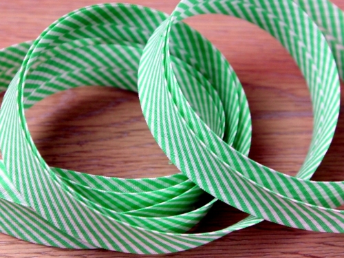 Essential Trimmings Stripe Bias Binding Tape Light Green