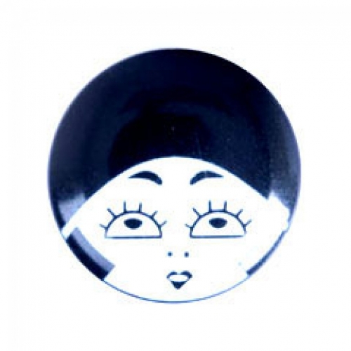 Trimits Art Deco Face Buttons Black & White