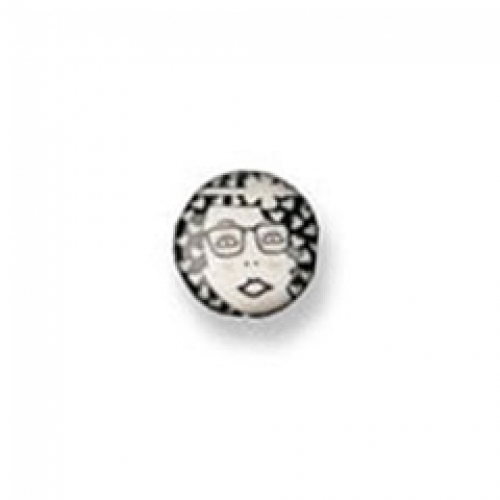Trimits Art Deco Face Buttons Black & White