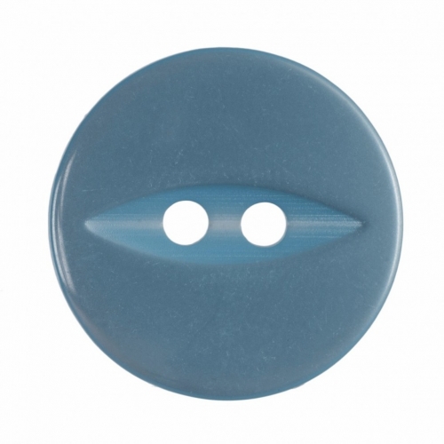 Hemline Round Fish Eye Buttons Sky Blue