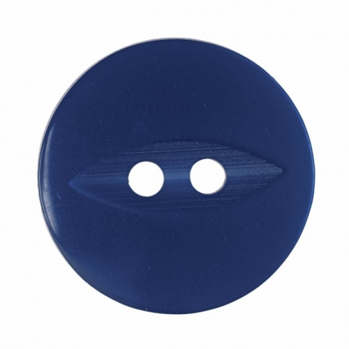 Hemline Round Fish Eye Buttons Royal Blue