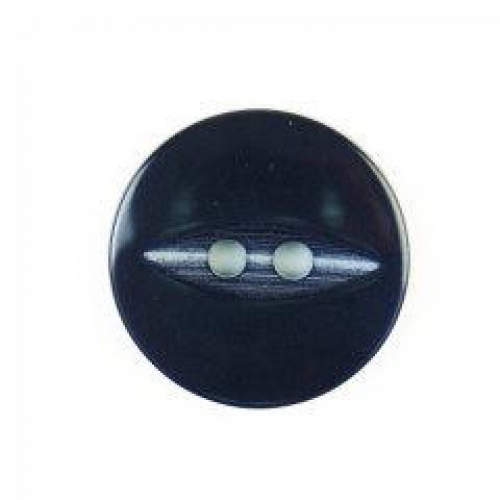 Hemline Round Fish Eye Buttons Slate Blue