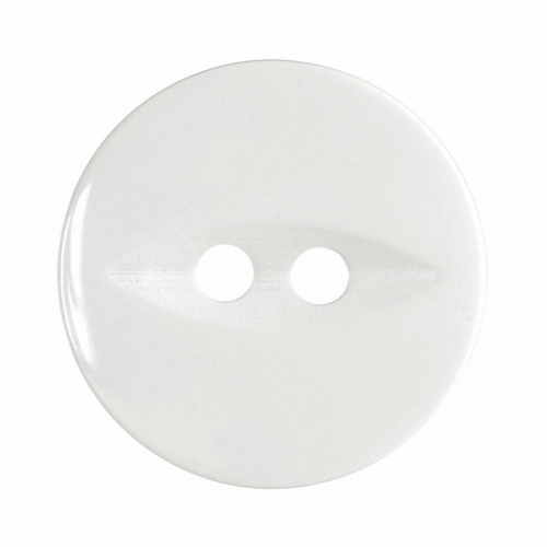 Hemline Round Fish Eye Buttons Clear