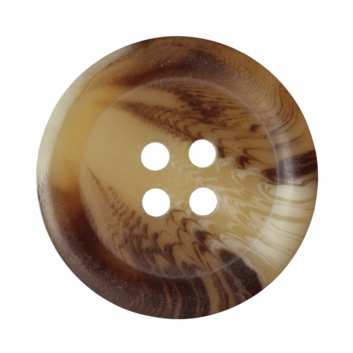 Hemline Tortoise Shell Buttons Cream