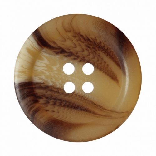 Hemline Tortoise Shell Buttons Cream