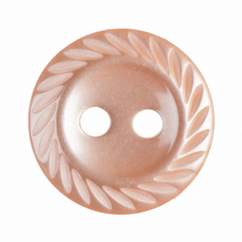 Hemline Round Shirt Buttons Orange