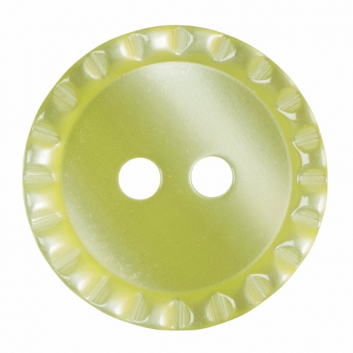 Hemline Round Shirt Buttons Yellow