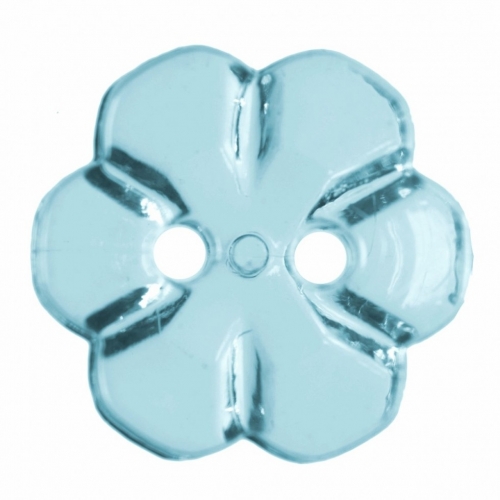 Hemline Plastic Flower Buttons Royal Blue