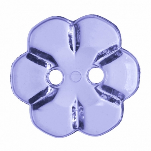 Hemline Plastic Flower Buttons Lavender