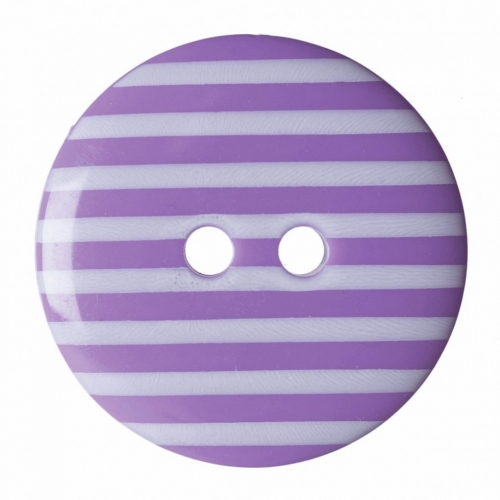 Hemline Round Stripe Buttons Lavender