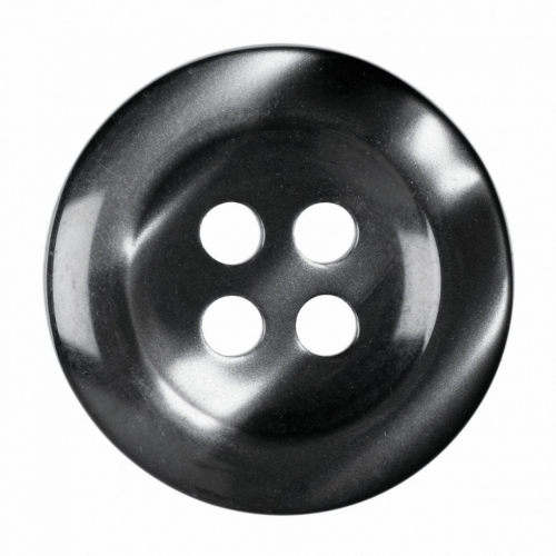Hemline Round Translucent Buttons Smoked