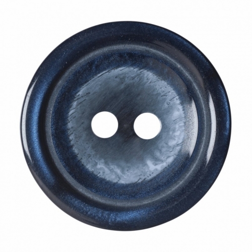 Hemline Round Plastic Buttons Navy