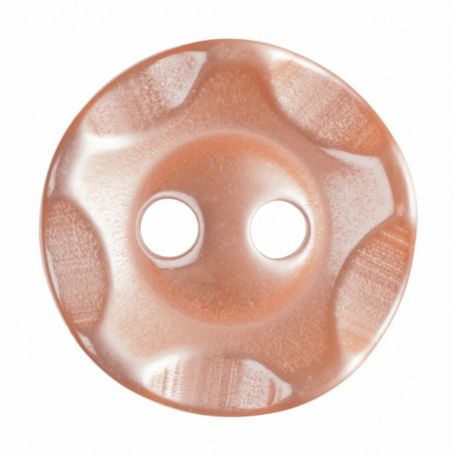 Hemline Round Plastic Buttons Orange