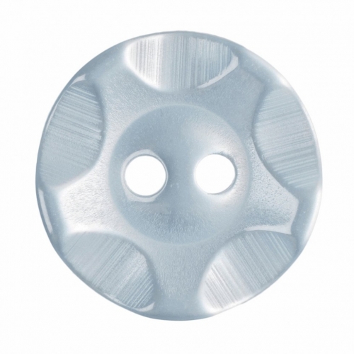 Hemline Round Plastic Buttons Baby Blue