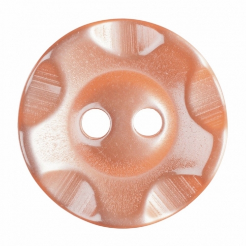 Hemline Round Plastic Buttons Orange