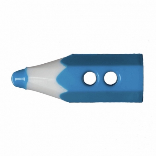 Hemline Pencil Crayon Buttons Royal Blue