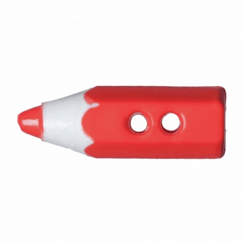 Hemline Pencil Crayon Buttons Orange