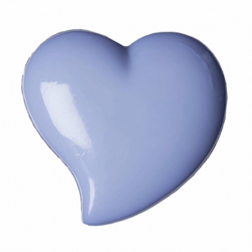Hemline Plastic Heart Buttons Lilac