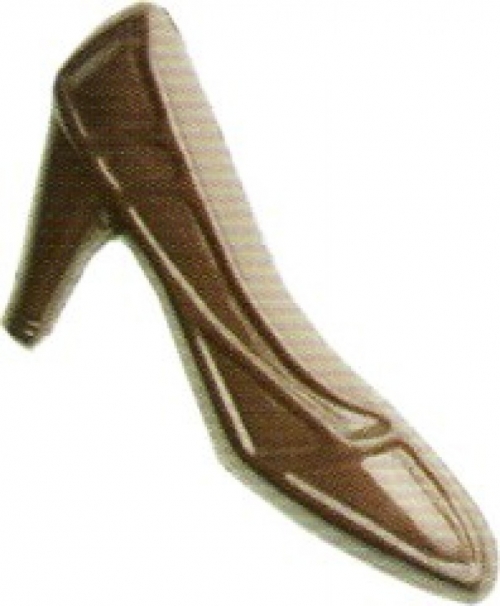 Hemline High Heel Shoe Buttons Brown