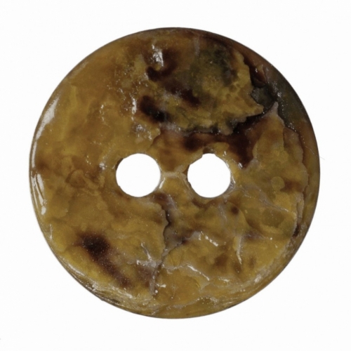 Hemline Round Shell Buttons Yellow