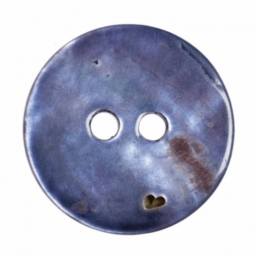 Hemline Round Shell Buttons Sky Blue