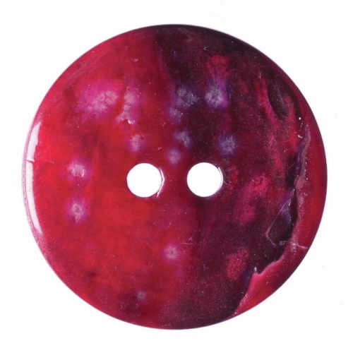Hemline Round Shell Buttons Fuchsia