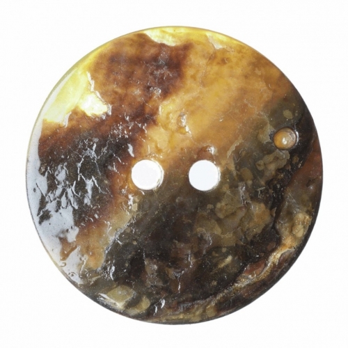 Hemline Round Shell Buttons Yellow