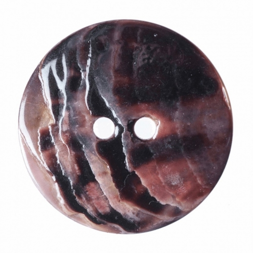 Hemline Round Shell Buttons Bone