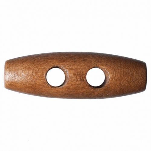 Hemline Wood Toggles Dark Natural
