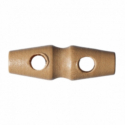 Hemline Chunky Wood Toggles Light Natural