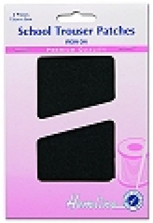 Hemline Worsted Patches Black