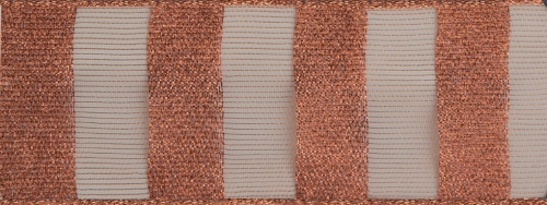 Berisfords Glitter Bar Ribbon Copper